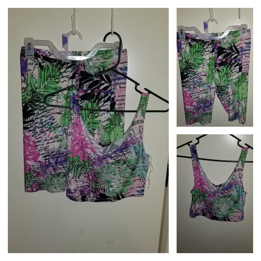Nwot adorable ladies short& top set